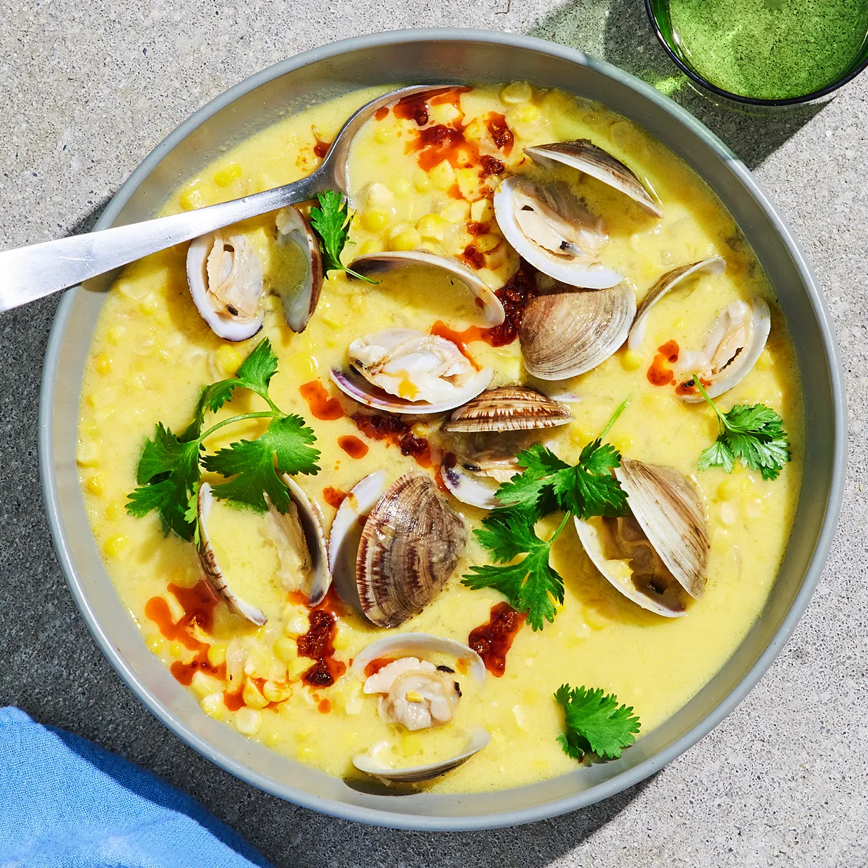 corn & clam chowder
