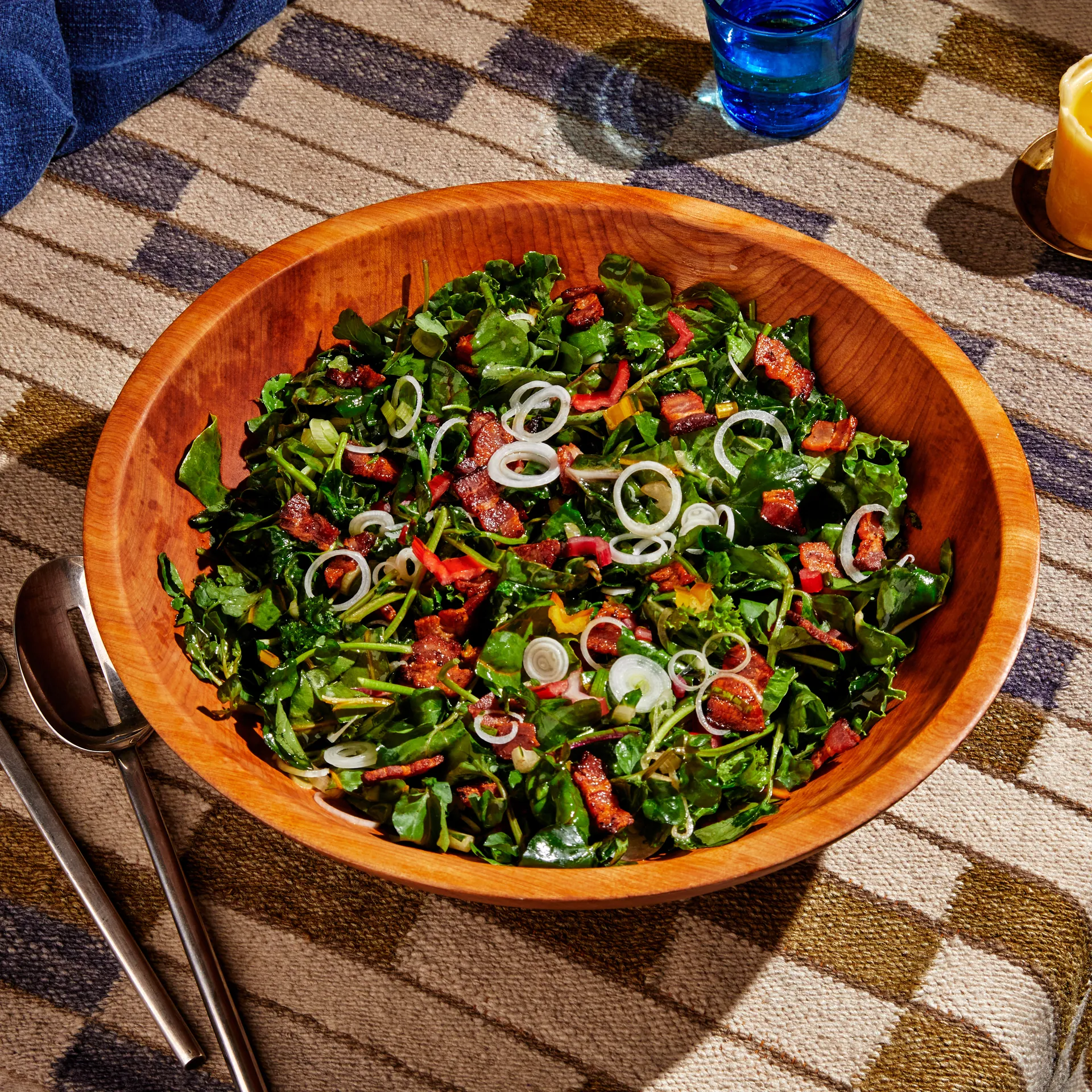 spring greens salad